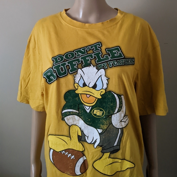 Disney Other - Disney x CFL Edmonton Elks/Eskimos Donald Duck Football Tee, Men's Medium